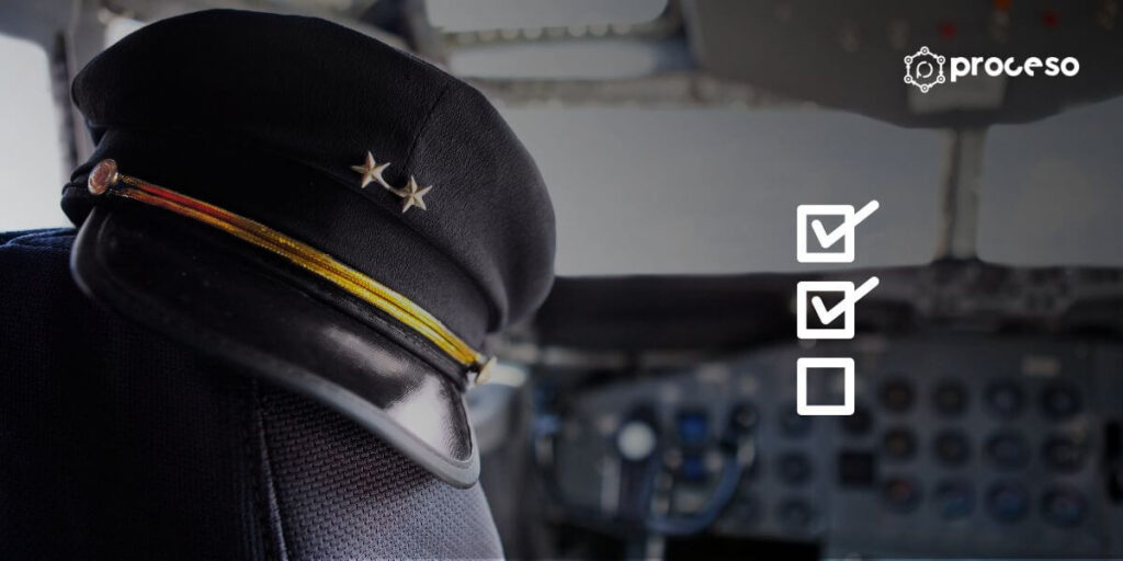 Flight coordination checklist connecting airline operations digitally